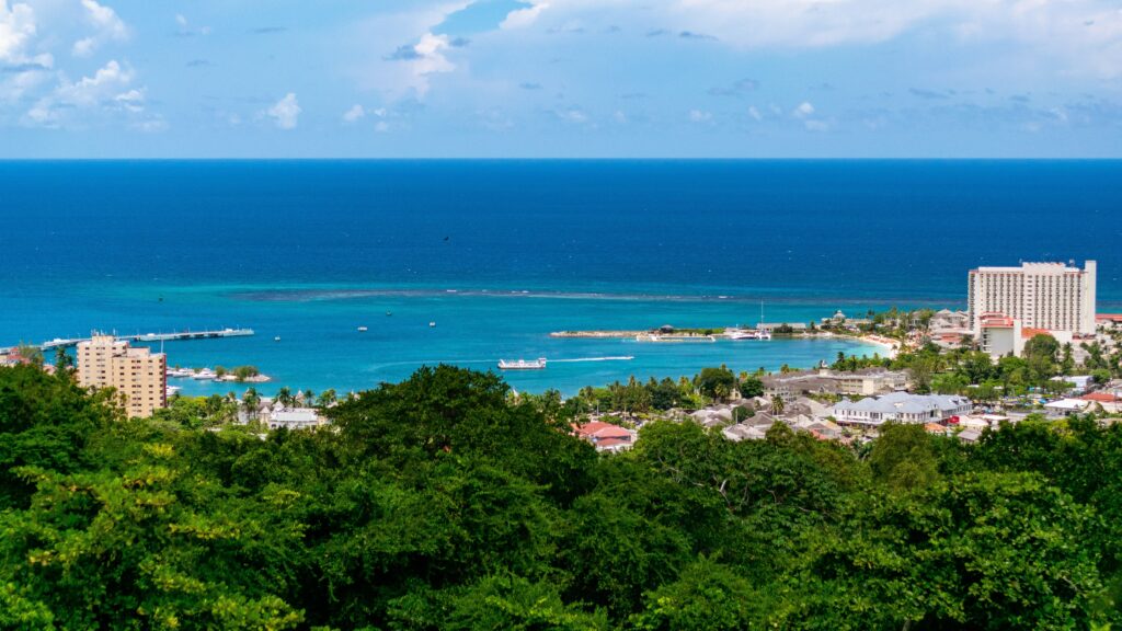 Coastal view of Ocho Rios, Jamaica